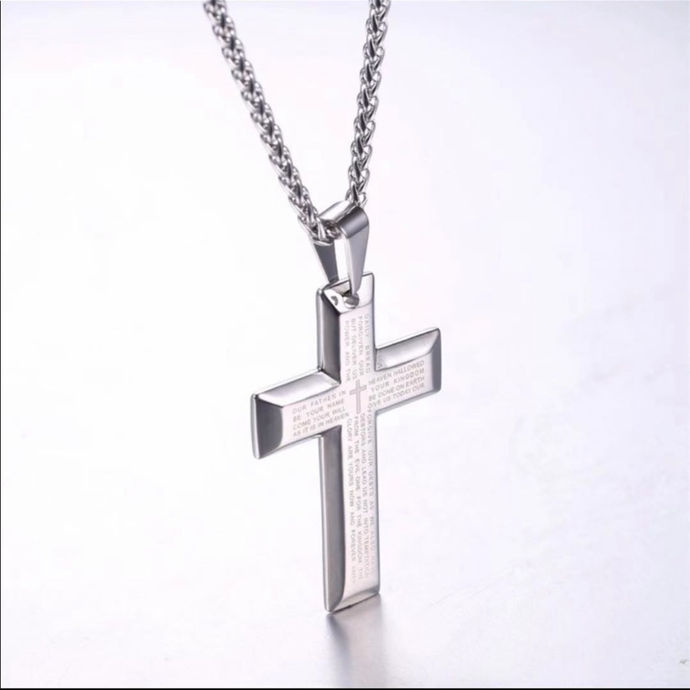 New stainless steel cross necklace